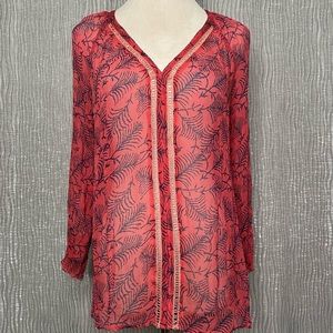 Lucky Brand sheer silk top